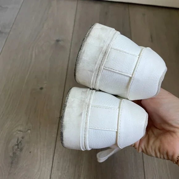 H&M white faux leather fashion sneakers - Picture 5 of 13